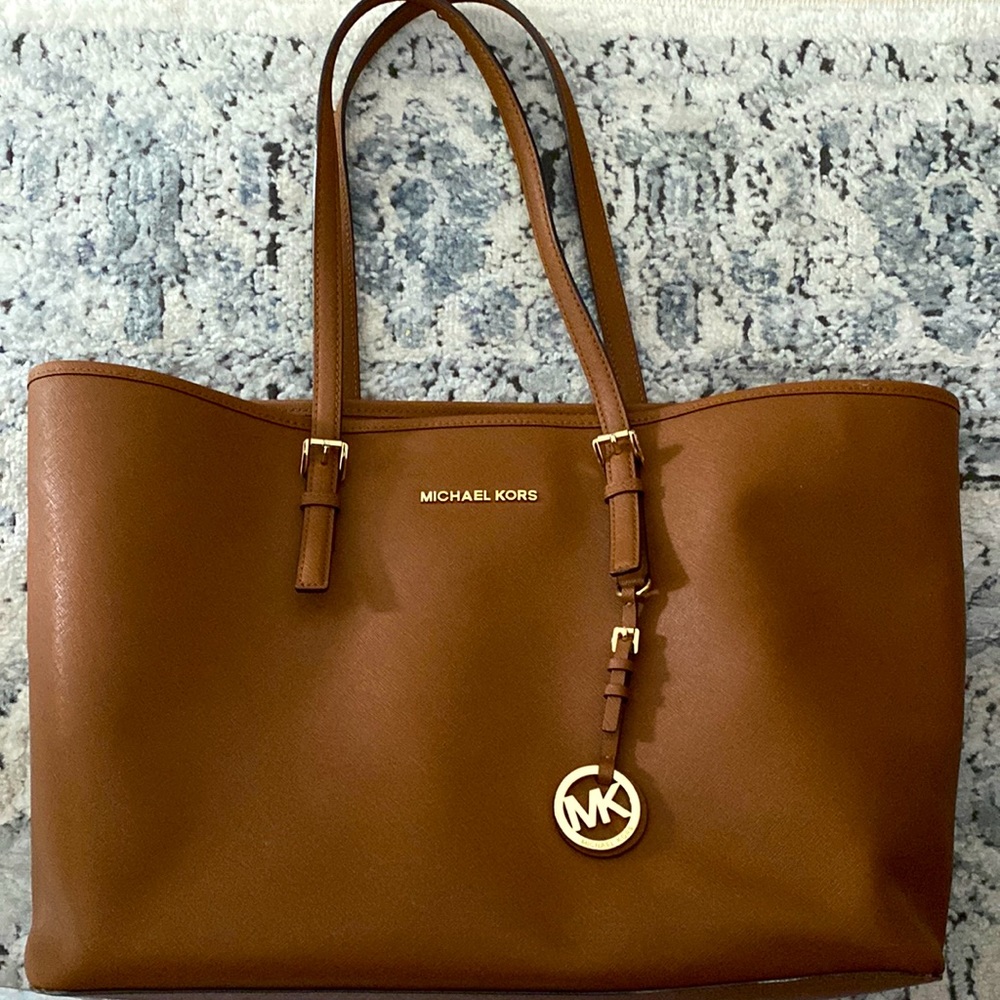 MK Jet Set Tote in luggage color (discontinued)